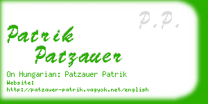 patrik patzauer business card